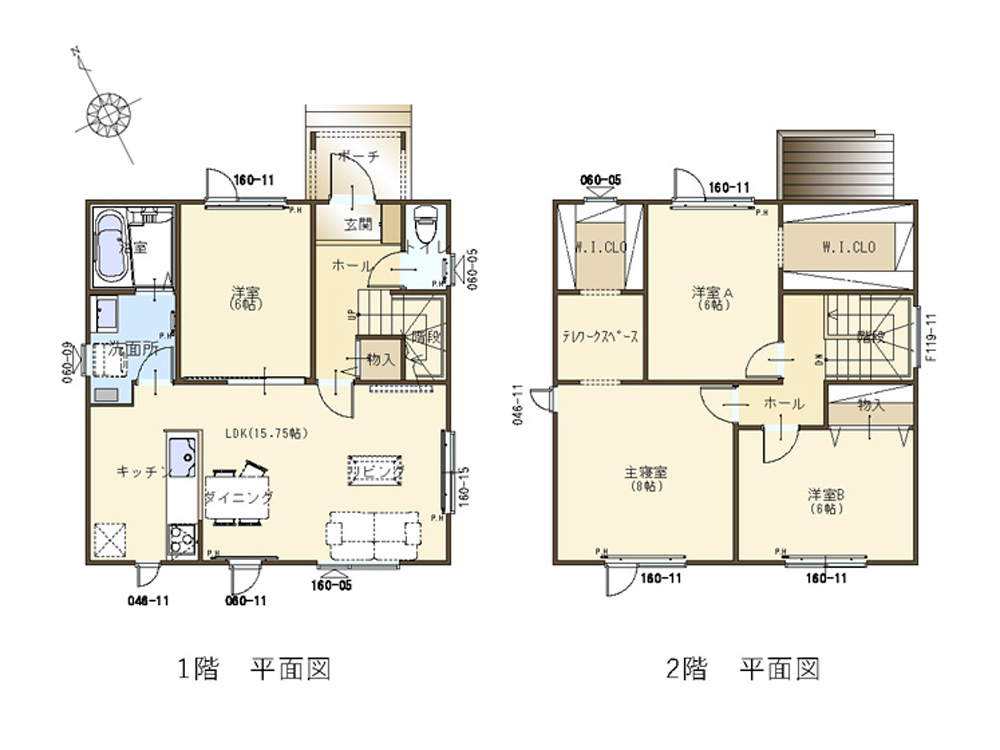 札幌市 平岡5条2丁104番44-A モデルハウス 平面